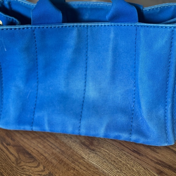Prada Blue Canvas Tote Bag - Picture 13 of 15
